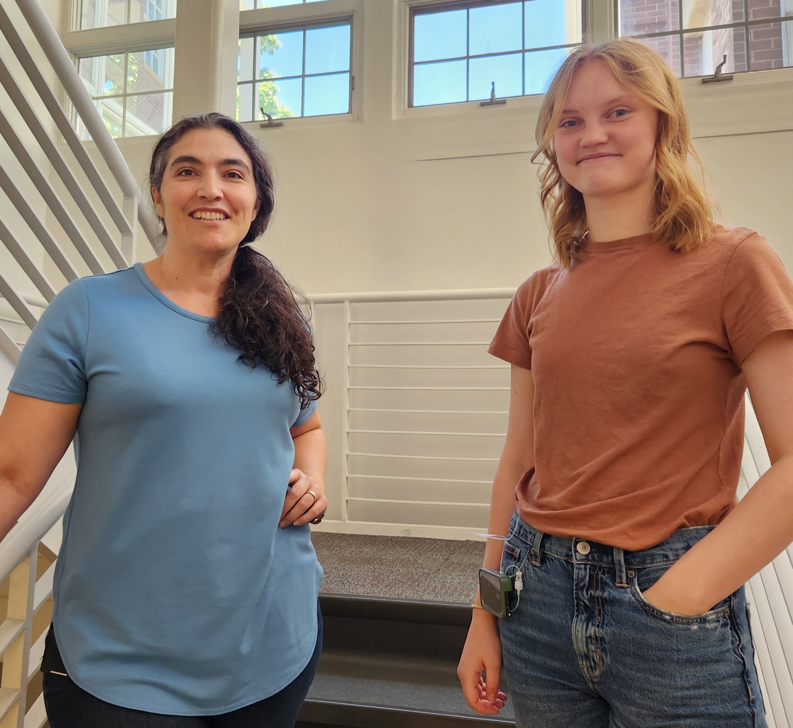 GSRM scholars and mentors in lab
