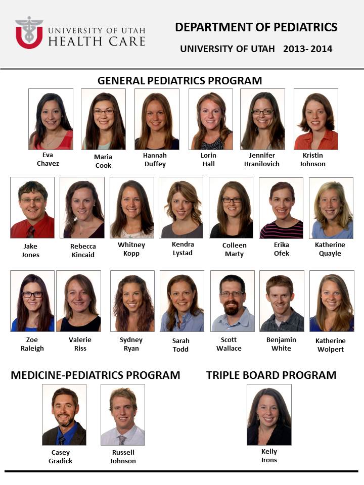 Pediatric Residency Class Composite 2013-2014