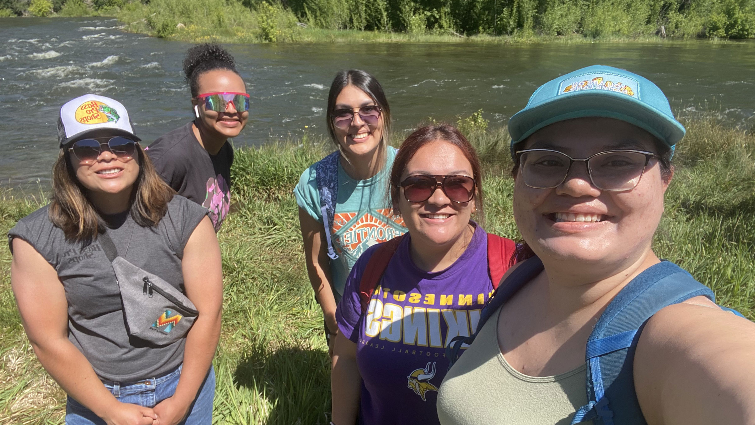 NARI ladies at the river